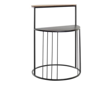 Mesa de Apoio  Ferro Madeira MDF (40 x 40 x 56 cm)