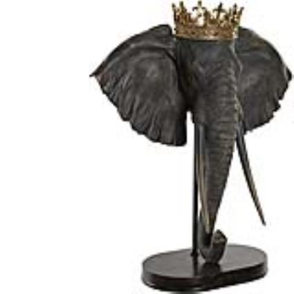 Figura Decorativa  Resina Elefante (49 x 26.5 x 57 cm)