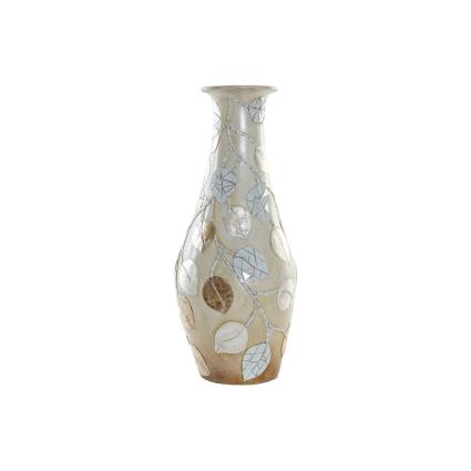 Vaso  Castanho Bege Cristal Terracota Bali (25 x 25 x 60 cm)