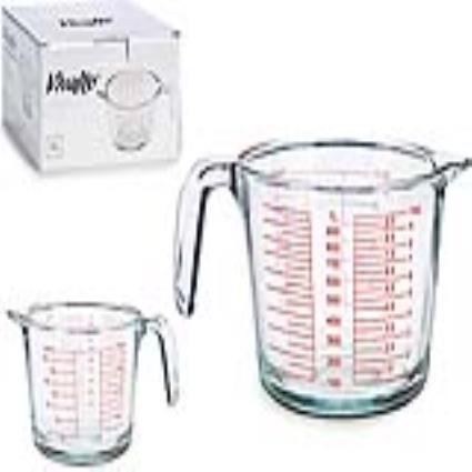 Jarra Medidora Transparente Cristal (1000 ml)