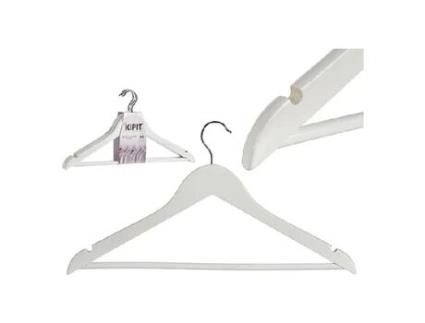 Cabides Branco Madeira (3 Peças)