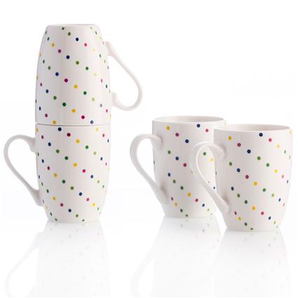 Conjunto de Chávenas  Addige Porcelana Bone China 360 ml (4 uds)