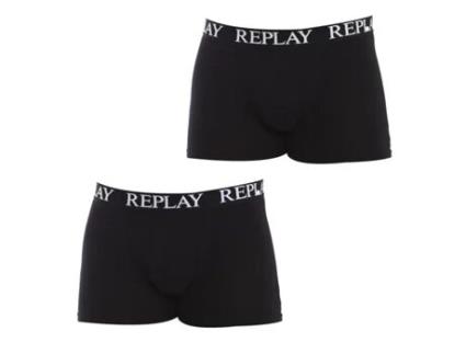 Boxers de Homem REPLAY UNDERWEAR Preto (XL)