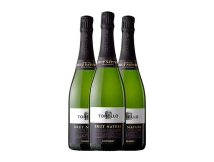 Espumante TORELLÓ Tradicional Brut Nature Corpinnat (0.75 L - 3 Unidades)