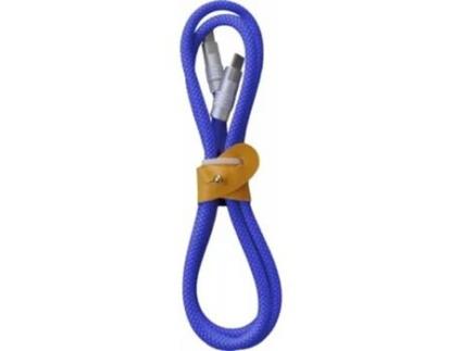 Cabo Usb C / Usb C Reforçado Modelo Biggy 1M Conector Reversível Azul YELLO KOKO