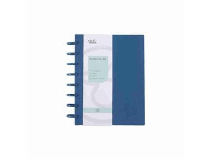 Caderno Smart Espiral A5 Pautado Azul