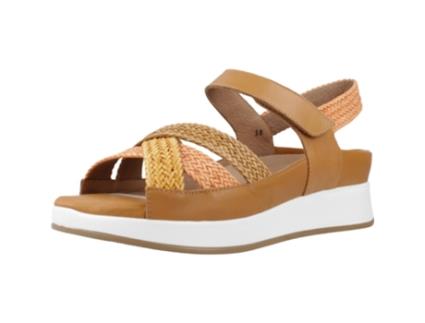 Sapatos de Mulher PIESANTO Tecido Castanho (38)