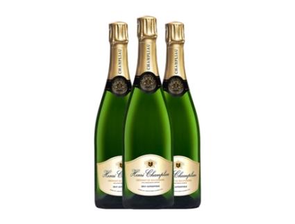 Espumante HENRI CHAMPLIAU Authentique Brut Crémant de Bourgogne (0.75 L - 3 Unidades)