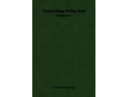 Livro Concerning Being And Essence de Aquinas Thomas (Inglês)