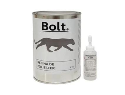 Resina BOLT SPRAY PREMIUM PAINT de Poliéster + Catalisador Mek Bolt 1Kg