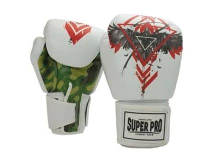 Luvas de Couro para Kick-Boxing SUPER PRO Raven