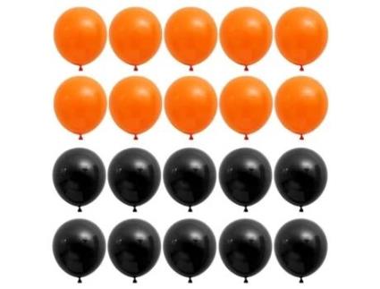 2 Conjuntos/200 Peças Balão de Halloween Balões de Látex de 10 Polegadas Balão Decorativo-Bomba para Itens de Balão-Decoração de Festa ETEREAUTY