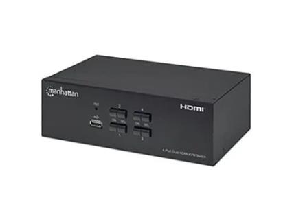 Switch Kvm Hdmi 4 Doppio Monitor MANHATTAN 153539