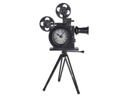 Metal Modelo de Câmera de Cinema Relógio de Mesa WELLHOME