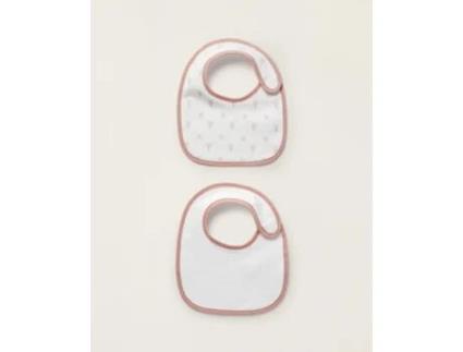 2 Babetes Newborn Rosa/Branco Zy Baby Zippy ZIPPY ZY BABY