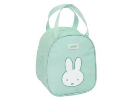 Bolsa de toalete térmica reciclada e hidrorrepelente Miffy Mint 19 x 22 x 14 cm. SAFTA