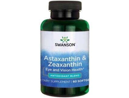 SWANSON Astaxanthin & Zeaxanthin 60 Cápsulas Blanda