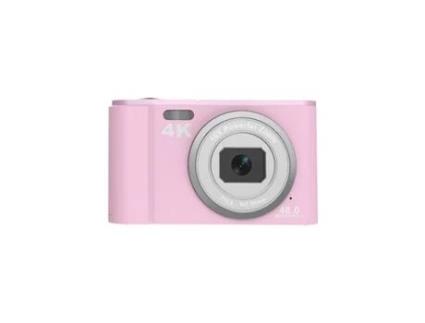 Câmara Digital das Crianças Compacta Dc303 4K 48Mp com Foco Automático Zoom 16X 2 8 Polegadas- Rosa VIGA EUROPE
