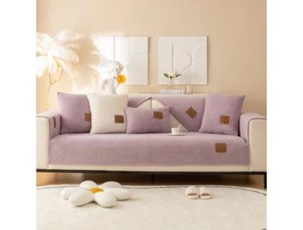 Protetor de Capa de Assento de Sofá Antiderrapante Capas de Almofada de Sofá para Animais de Estimação Roxo