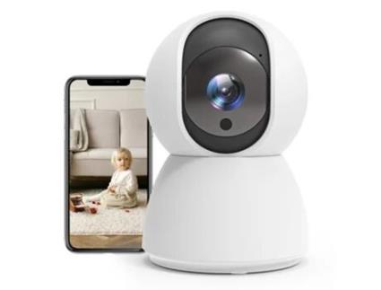 Câmera de Vigilância Interna TALLPOWER C23 Ultra Hd 2K 2.4Ghz Wifi Night Vision 1Pcs