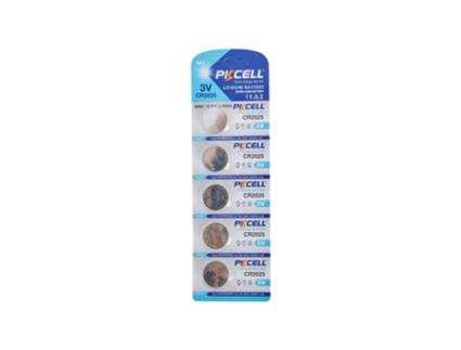 Batteria a Litio Cr 2025 3Volts a Bottone Blister 5Pz