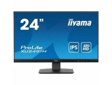 Monitor IIYAMA XU2491H-B1 (Preto - Full HD - IPS - 24' - Tomada EU - 0,5 ms)