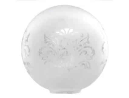 Abajur de Vidro Esférico Fosco 16Cm Boca 5Cm