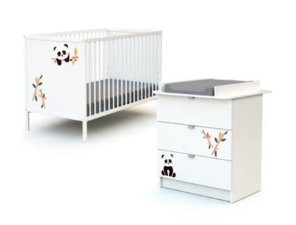 Conjunto Duo de Quarto para Bebé WEBABY (Branco)
