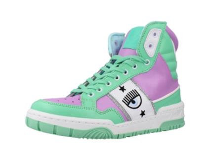 Sapatos de Mulher CHIARA FERRAGNI High Tecido Verde (37)