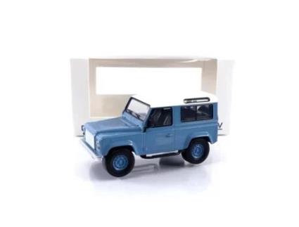 Carro Da Coleção Miniatura NOREV 1/43 Land Rover Defender 1995 Azul / Branco 845107