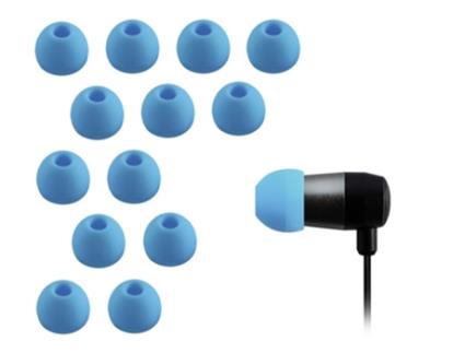 Almofadas de Silicone XCESSOR 7 Pares Conjunto de 14 Peças. Tamanho Grande. Azul