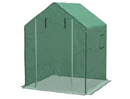 Cobertura para Estufas PE cor Verde 140x143x190 cm OUTSUNNY