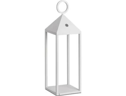 Lanterna Moderna Led Pic Nic 2.2W Ip54 Recarregável e Regulável H. 47Cm Branco ROSSINI ILLUMINAZIONE