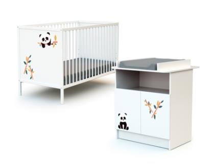 Conjunto Duo de Quarto para Bebé WEBABY (Branco)