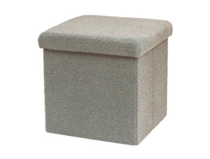 BANQUETA FLURRY MY DEKOR CINZENTA 38X38X38 CM