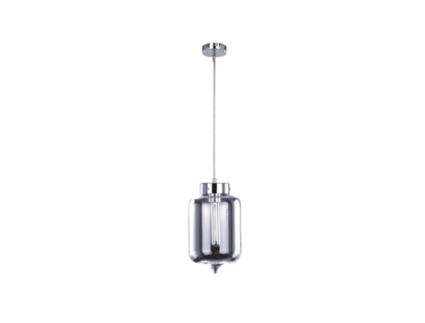 Lâmpada de Suspensão Universe In Metal Vidro Transparente Cromado 17X17X135 Cm EPIKASA