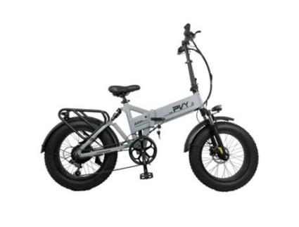 Bicicleta Elétrica PVY Z20 Plus 1000W Motor 50Km - H Velocidade 16.5Ah Bateria 80-120Km Alcance 150Kg Carga Cinza