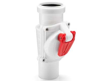 Válvula de Retenção Vertical Branca Dispositivo de Proteção Contra Inundações de 50 mm de Diâmetro