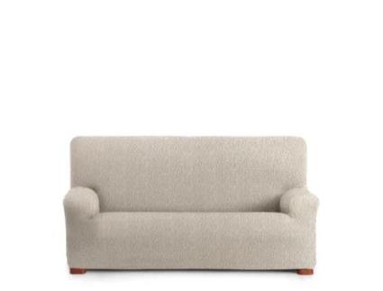 Capa para Sofá Bielástica Adaptável Roc 2 Lugares 140-200 Cm Marfim VIPALIA