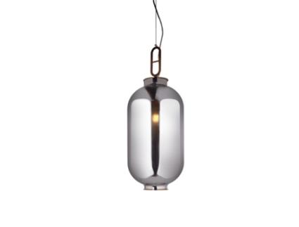 Candeeiro de Teto 27x75 cm Gymus Cinza LUMINECA