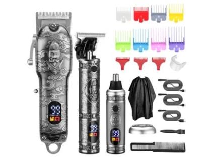 Máquina Cortar Cabelo TRUMSEN-AG Jm-2023 ?Prateado