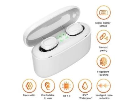 G5S Fone de Ouvido Bt5.0 Verdadeiro Fone de Ouvido Estéreo Sem Fio Ipx7 À Prova D'Água 9D Qualidade de Som Fone de Ouvido Esportivo DODOCOOL