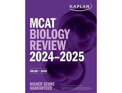 Livro MCAT Biology Review 20242025 de Kaplan Test Prep (Inglês)