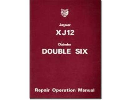 Livro jaguar xj12 and daimler double six series 2 repair operation manual de british leyland (inglês)