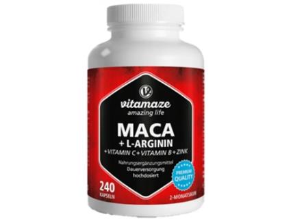 VITAMAZE Maca L-Arginina Vitaminas Zinco 240 Cápsulas