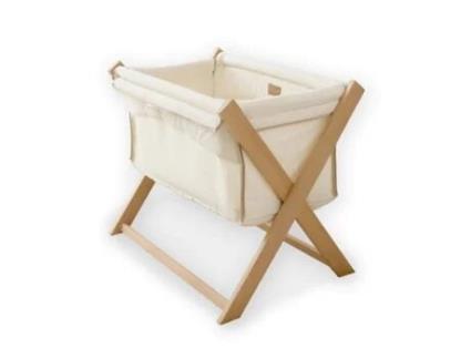 Minicama Dobrável Orgânica na Cor Creme CLAIR DE LUNE