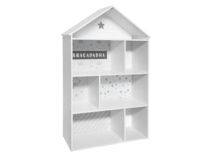 Prateleira Decorativa Infantil Atmosphera For Kids 7 Estojos Cinza PARIS PRIX