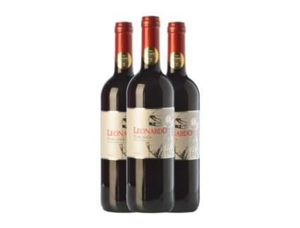 Vinho LEONARDO DA VINCI Leonardo Rosso Toscana (0.75 L - 3 Unidades)