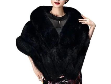 Cachecol WAX Poliéster Mulher (Preto)