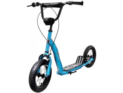 Scooter Infantil e Adolescente Travões de Duas Mãos Rodas Insufláveis ??De 30 Cm Estrutura de Aço Robusta 50 kg Max Azul HYPERMOTION